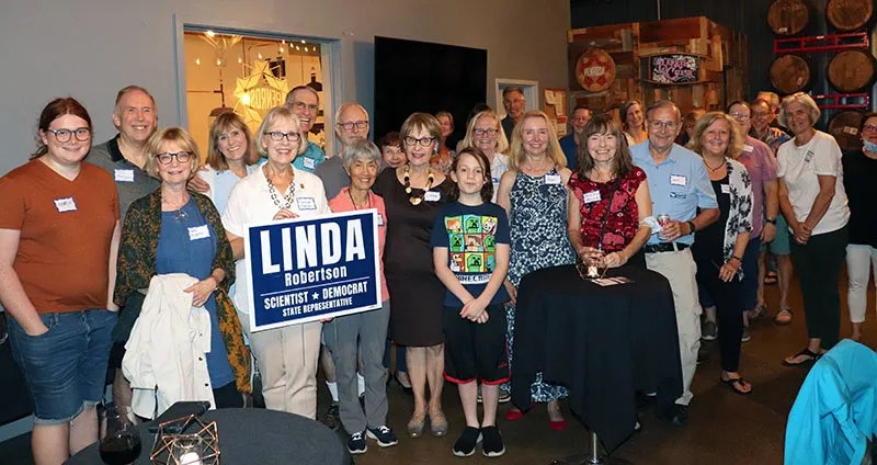 come to linda's campaign kickoff event