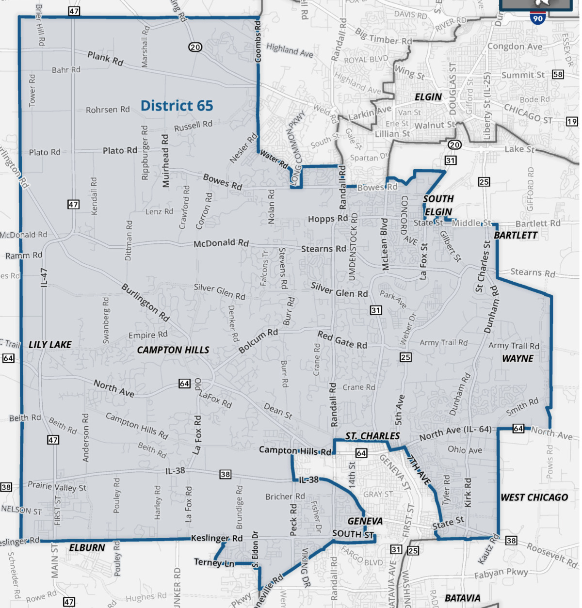 IL65 district map
