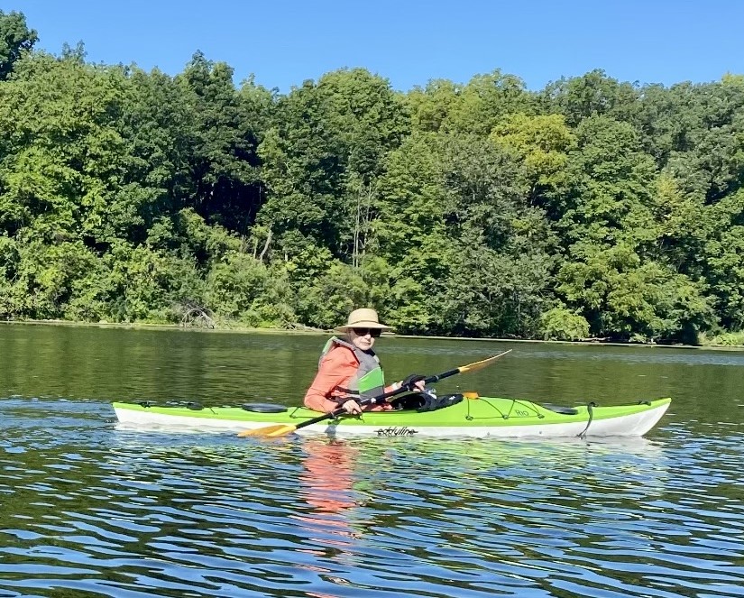 Linda Robertson Kayaking on the Fox River