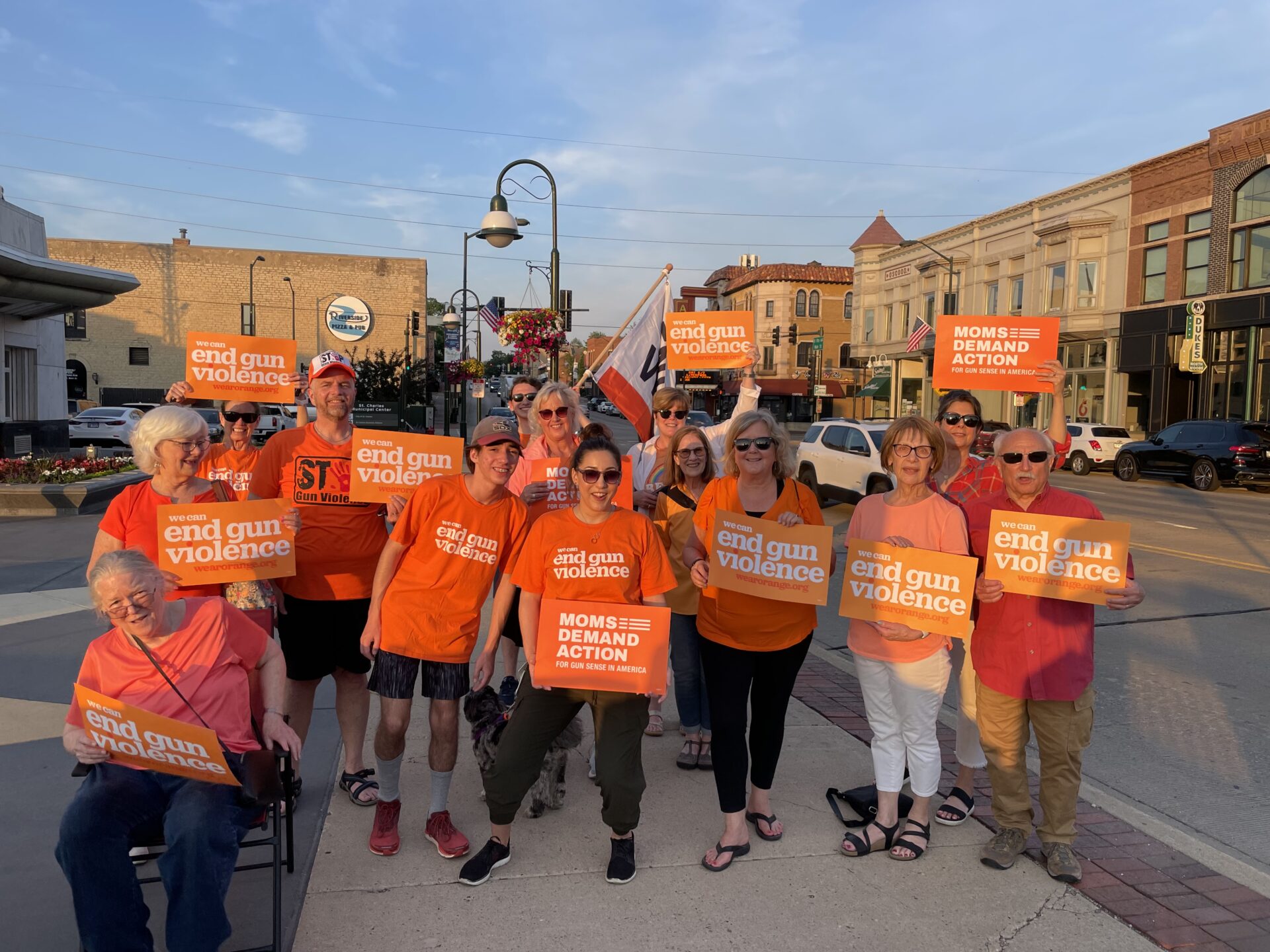 Team Linda Robertson at the St. Charles, IL Wear Orange Gathering to End gun Violence